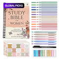 Bible Set Include Bible Quotes Spiral Coil Devotional Notebook, Guided Bible Journal, Bible Study Journal, Pen and Tabs, Perfect Religious Gift for Church and Personal Use, Ideal Daily Supplies for Friends and Family, Paper Gifts #GLOBAL PICKS
