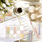 Transform Your Faith Journey with Our Beautiful Bible Study Guide Journals for Women - Complete with Tabs, Highlighters, and Thoughtful Prompts for Daily Devotion and Reflection in Elegant Beige Linen