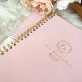 Less than Perfect- Spiral Peony Blush Verse Mapping Journal Planner Notebook Workbook