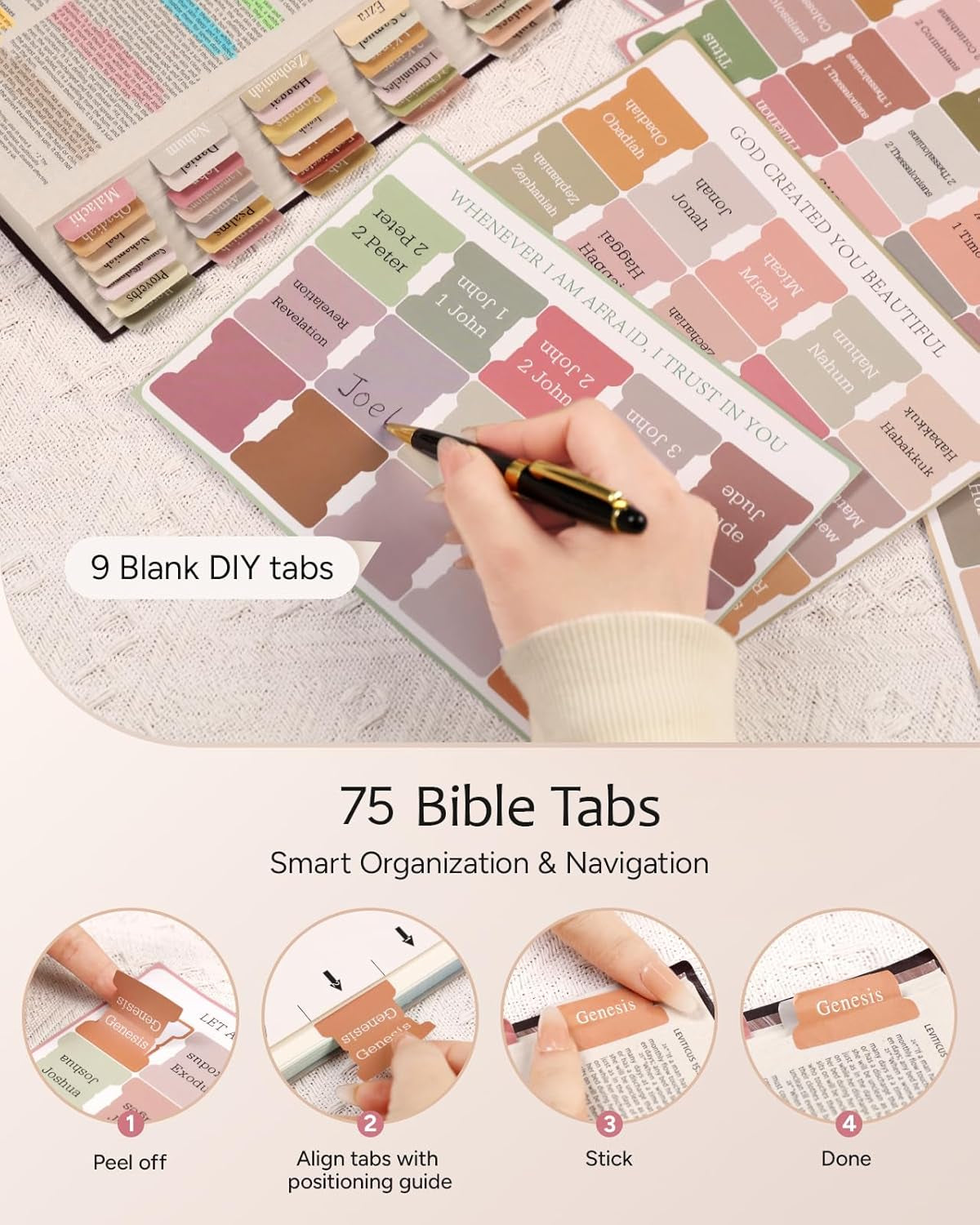 Bible Cover Case for Women, Large Bible Bag with Study Supplies, Bible Journaling Kit with Highlighters and Pens No Bleed, Christian Gift for Women (Shoulder Strap, Smokey Taupe)