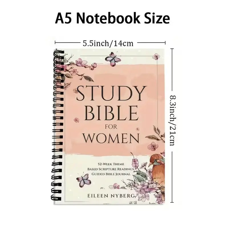 Bible Set Include Bible Quotes Spiral Coil Devotional Notebook, Guided Bible Journal, Bible Study Journal, Pen and Tabs, Perfect Religious Gift for Church and Personal Use, Ideal Daily Supplies for Friends and Family, Paper Gifts #GLOBAL PICKS